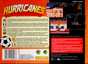 Hurricanes (Europe) box cover back